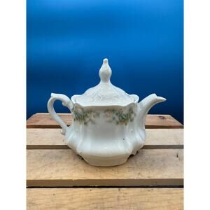 Vintage Floral Small Ceramic Teapot - Decorative Accent